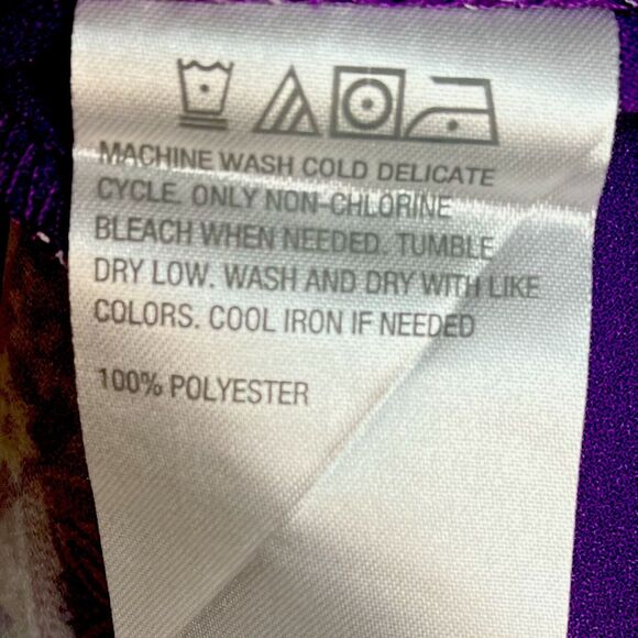 IMAN Global Chic Women’s Purple Geometric Print Draped Blouse Size Small New! - Picture 11 of 12